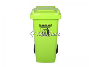 سطل زباله پلاستیکی 120 لیتری چرخدار سبلان