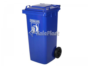 سطل زباله پلاستیکی 120 لیتری چرخدار سبلان