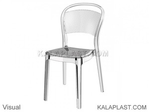 صندلی بدون دسته پلی کربنات ویژوال ساخت اسپانیا
