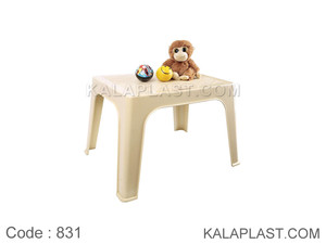 میز کودک و عسلی پلاستیکی یک تکه