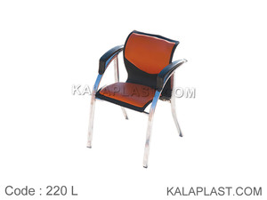 صندلی انتظار 1 نفره انتگرال با رویه چرم کد 220L