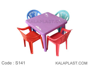 ست میز و صندلی کودک 4 نفره کد S141