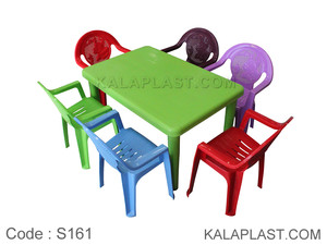 ست میز و صندلی کودک 6 نفره کد S161