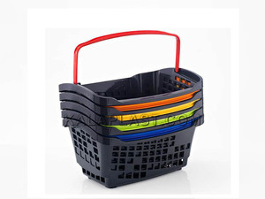 سبد خرید فروشگاهی  دسته دار 20 لیتری پلاستیکی اسپانیایی