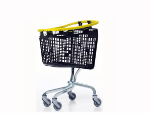 سبد خرید چرخدار فروشگاهی پلی پروپیلنی 100 لیتری لوپ اسپانیایی