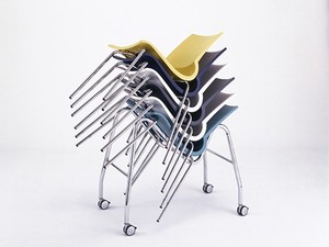 صندلی بدون دسته رونی با پایه کروم