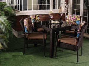 ست میز و صندلی 4 نفره دستبافت مدل 102