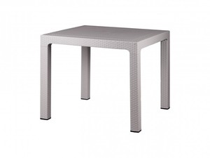 میز 4 نفره مربع پلاستیکی بوستون 90×90 سانتیمتر