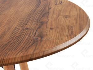 میز 4 نفره گرد با پایه چوبی TE500