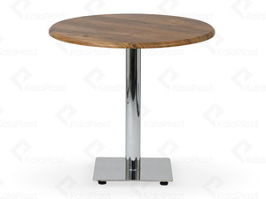 میز 4 نفره دایره با صفحه PVC و پایه گرد چدنی استیل کد O491