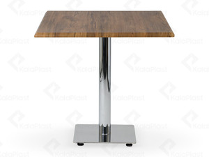 میز 4 نفره مربع صفحه PVC با پایه مربع چدنی استیل کد S492