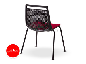 صندلی بدون دسته تشکدار آکا با پایه کروم کد 62