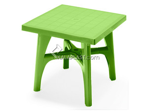 میز 4 نفره مربع پلاستیکی با پایه های متصل کد 122