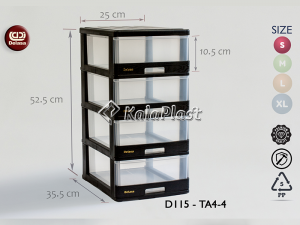 فایل کوچک شفاف دل آسا D115-TA4-3