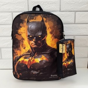 کوله پشتی مدرسه رسپینا مدل بتمن batman به همراه جامدادی
