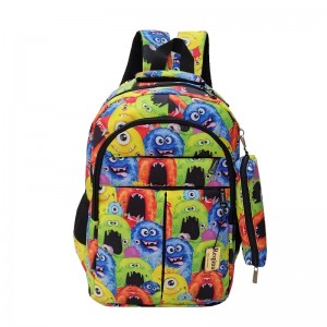 کوله پشتی مدرسه مدل هیولاها به همراه جامدادی (برند رسپینا)