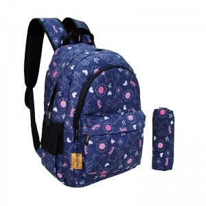 کیف مدرسه دخترانه مدل کیتی 404 با جامدادی (برند رسپینا)