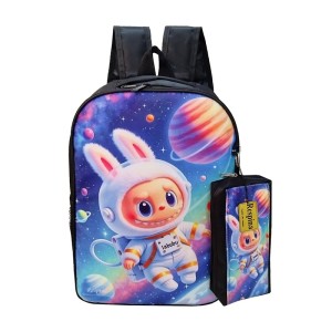 کوله پشتی مدرسه رسپینا مدل لبوبو به همراه جامدادی (برند رسپینا)