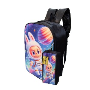 کوله پشتی مدرسه رسپینا مدل لبوبو به همراه جامدادی (برند رسپینا)