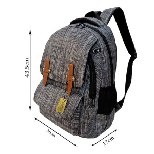 کیف مدرسه دخترانه مثلث طوسی Gray triangle