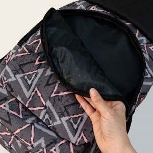 کیف مدرسه دخترانه مثلث طوسی Gray triangle