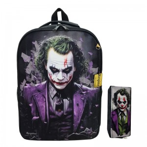 کیف مدرسه پسرانه مدل جوکر Joker با جامدادی