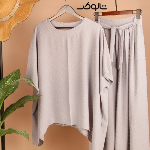 ست بلوز شلوار کرونی خالدار