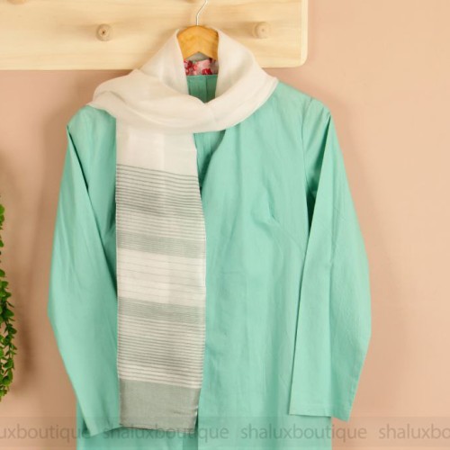 مانتو لینن پشت گل دار