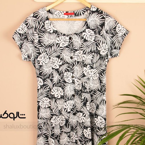 پیراهن نخی زبرا