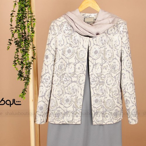 ست کت و سارافون ژاکارد