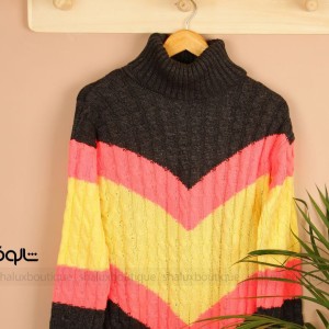 بافت یقه اسکی نیلو زرد