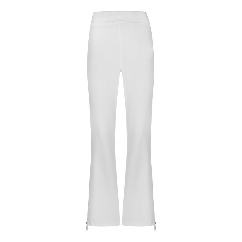 شلوار زنانه بغل زیپ دار رنگ سفید کد SZM-SH2039