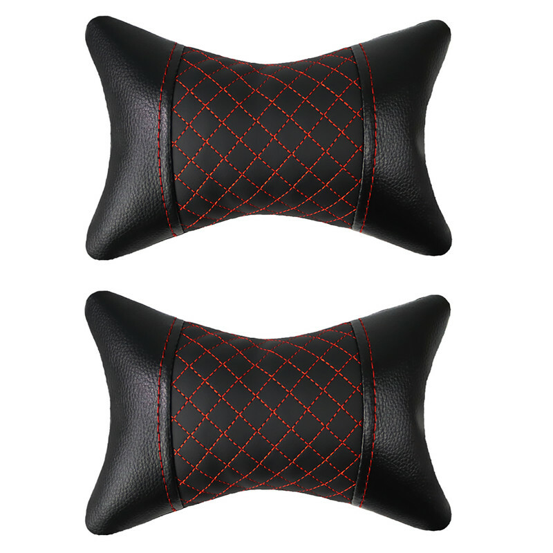 پشت گردنی طبی چرم و طرح لوزی صندلی خودرو