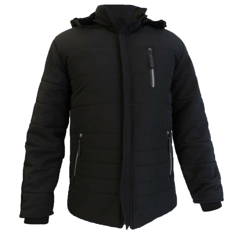 کاپشن مردانه گرم طرح سه زیپ جلو کد 7119727