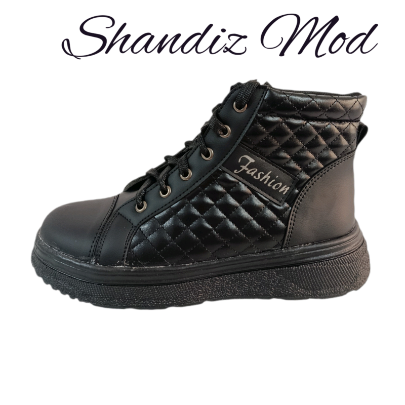 نیم بوت زنانه شیک چرم fashion کد 7146315