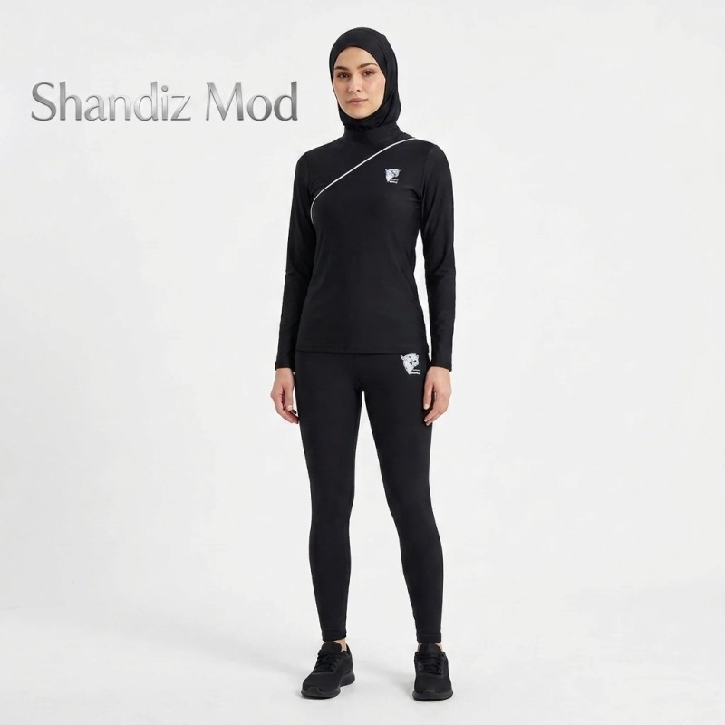 ست ورزشی زنانه تی شرت و لگینگ مدل یوز شاندیز مد کد 6113727