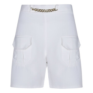 شلوارک زنانه مدل کارگو کد 802 رنگ سفید