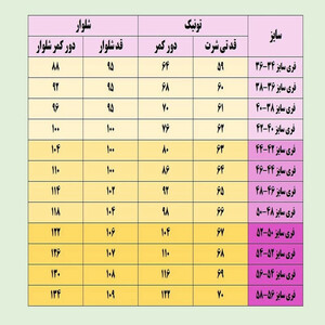 ست تونیک و شلوار زنانه مدل ابرو بادی کد 705