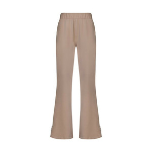 شلوار زنانه مدل دمپا بغل زیپ دار  رنگ کرم کد 2038