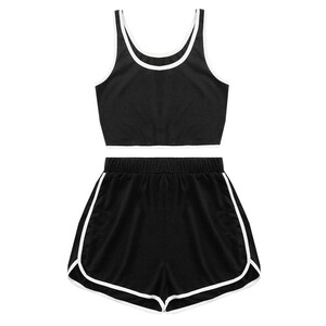 ست تاپ و شلوارک زنانه مدل ماریا رنگ مشکی