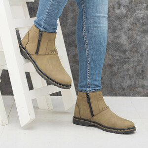 نیم بوت مردانه مدل دوبغل زیپ دار کد 1014