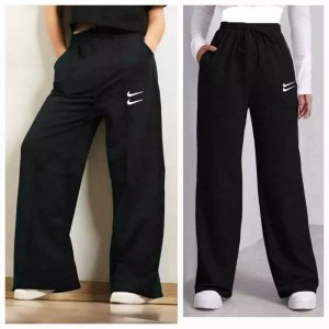 شلوار ورزشی دخترانه مدل دبل نایک مشکی کد 6233987