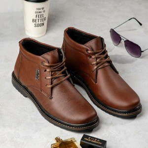 نیم بوت مردانه تک سایز 40 کد 1001 رنگ قهوه ای