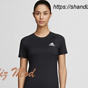 تی شرت ورزشی زنانه آستین کوتاه طرح adidas