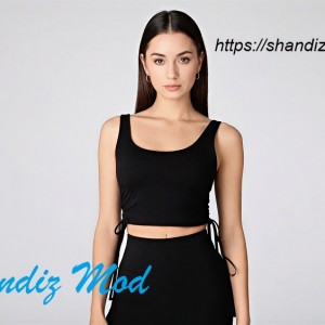 کراپ‌تاپ زنانه طرح بغل بند دار