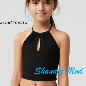 تاپ دخترانه مدل قطره رنگ مشکی