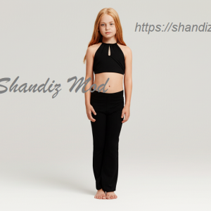 تاپ دخترانه مدل قطره رنگ مشکی