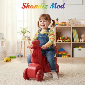 چهار چرخه کودک مدل خروس سواری کد 02