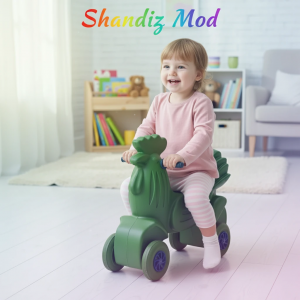 چهار چرخه کودک مدل خروس سواری کد 02