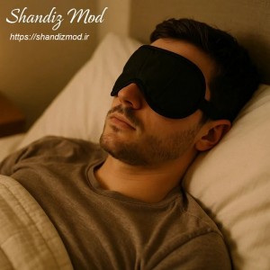 چشم بند خواب پارچه ای رنگ مشکی ساده بسته 2 عددی